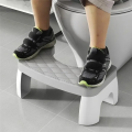 Toilet Squat Stool Home Adult Bathroom Accessories Removable Non-Slip Toilet Seat Stool Grey.