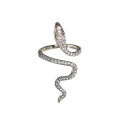 Zircon New Adjustable Snake Shape Finger Ring for Girls. 