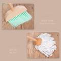 Wooden Detachable Kids Cleaning Toy Set, Broom, Mop, Duster, Dustpan, Brush and Hanging Stand, Housekeeping Kits, STEM Clean Toys Gift for Girls Boys. 