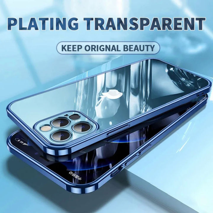 Solitary waves】Pacific Blue Clear Case For iPhone 15 14 Plus 13