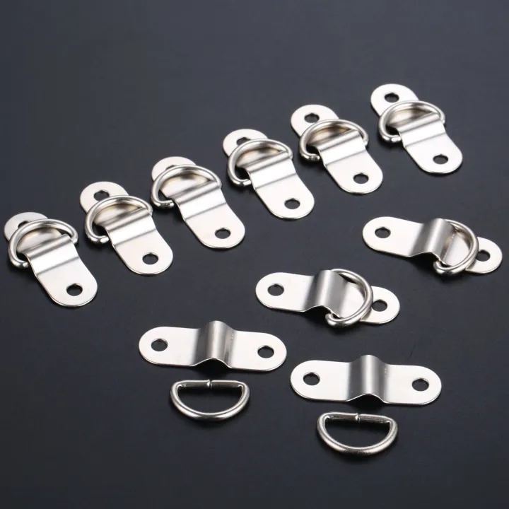 10Pcs%20Boat%20Trailers%20D%20Ring%20Durable%20Tie%20Down%20Hook%20Rope%20Cleat%20Load%20Anchor%20Metal%20Flat%20Seamless%20D%20Ring%20D%20Button%20Half%20Round%20Buckle%20-%20Image%202