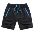 Summer Men Shorts Quick Drying Sport Elastic Pocket Drawstring Beach Swim Trunks. 