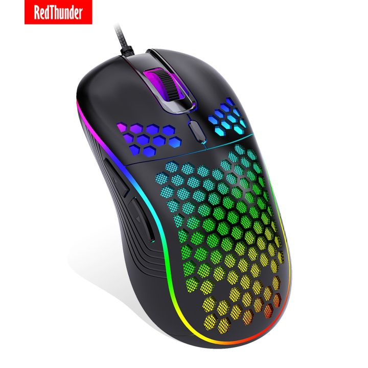 Redthunder%20D110%20Wired%20Gaming%20Mouse,%20RGB%20Backlight,%20Lightweight%207200%20DPI%20Honeycomb%20Optical%20Mouse%20For%20PC%20MAC%20PS5%20Xbox%20Gamer%20-%20Image%203
