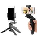 Flexible Smartphone Stand + Tripod - Mini Handheld Stabilizer Tripod with Mobile Holder For Phone Video Vlog Go Pro Stand up and down 90° - Mobile Stnad. 