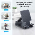 Universal Ergonomic Collapsible Adjustable Desktop Tablet Mobile Phone Holder.