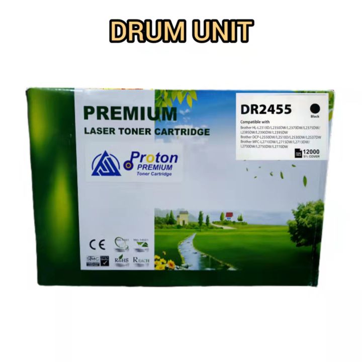 DRUM UNIT DR 2455 Brother HL-L2310D/L2350DW/L2370DW/L2375DW/L2390DW/L2395DW, Brother DCP-L2550DW/L2510D/L2530DW/L2537DW, Brother MFC-L2710DW/2535DW/2375/L2713DW/L2730DW/L2750DW