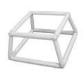 Embroidery Frame Lap Stand Rectangular Double Layer Household Versatile Embroidery Frame Holder PP Plastic Tube for Cross Stitch. 
