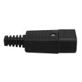 Black IEC-320 C14 Male Plug AC Power Inlet Socket Connector 250V 10A. 