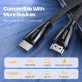 UGREEN HDMI Cable 8K 60Hz HDMI 2.1 Cable 48Gbps Ultra High Speed 4K 120Hz Braided HDMI Cable Dynamic HDR for PS5 PS4 Xiaomi Mi Box Apple TV Xbox 360 one X S Wii U UHD TV Blu-ray player Projector. 
