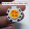 WARM White 3W LED SMD Chip DC 18-20V C12 With Metal Plate Heatsink Heat Sink Aluminum Base 20mm PCB DIY LED Light Bulbs. 