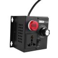 2X Ac220V 4000W Scr Electronic Voltage Regulator Temperature Motor Fan Speed Controller Dimmer Electric Tool,EU Plug. 