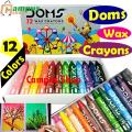 Doms Wax Crayon 12 Colors Pack. 