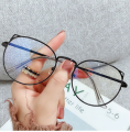 【Lejia】Fashion Anti Blue Light Glasses Thin Alloy Cute Cat Ear Round Frame Glasses Women Computer Protection.