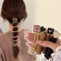 2PCS Kawaii Telephone Wire Hair Bands Ponytail Elastic Hair Bands Rubber Hair Ties Bundle Scrunchies Hair Accessories Headbands. 