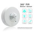 Motion Sensor,3 Detectors 360 Degree Ceiling PIR Movement Sensor Light Switch 110-240V for Bathroom. 