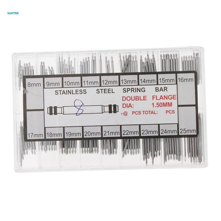 10xStainless%20Steel%20Watch%20Band%20Spring%20Bars%20Strap%20Link%20Pins%20for%20Watchmaker%20144Pcs%20-%20Image%203