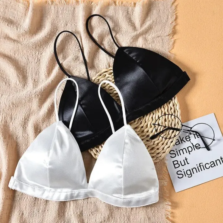 Women's%20Underwear%20Satin%20Breast%20Pad%20Light%20Resistant%20Solid%20Color%20Four%20Seasons%20Wrap%20The%20Chest%20Lingerie%20Fashion%20Underwear%20Bras%20-%20Image%206