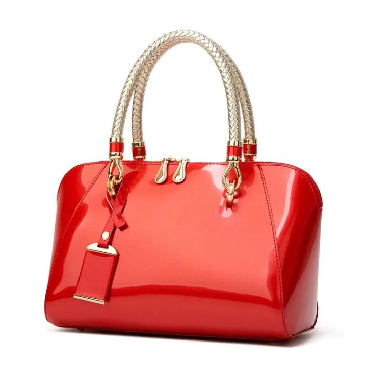 De%20For%20Women%20Fashion%20New%20Blue%20Bag%20Beige%20Pink%20Luxury%20Handbag%20Red%20Shiny%20Designer%20Bags%20Black%20Sac%20Femme%202023%20Leather%20Luxe%20Boston%20-%20Image%205