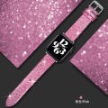 [autismaut] Suitable for Apple Watch Watchband Glitter Lady Couple Apple Watch Strap 1-8iwatch Strap. 