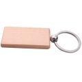 25Pieces Blank Wooden Key Chain Diy Wood Keychain Rings Key Tags Jewelry Findings Craft.