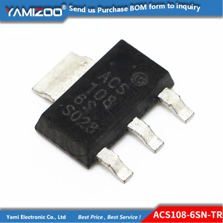 10PCS ACS108-6SN-TR ACS108-8SN ACS108-5SN SOT223 0.8A 600V SOT-223 ACS108-6SN ACS108 108-6S SOT ACS108-6S