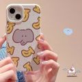 Pink Love Heart Puppy Bow Cartoon Banana Cute Elephant Casing Compatible For iPhone 7plus 15 XR 11 12 14 X 13 Pro Max 6S 8 15 6 7 Plus SE 2020 XS MAX Fashion Degradable Soft Case. 
