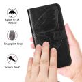lthmy for iPhone 12 Butterfly PU Leather Flip Wallet Card Slots with Hand Strap Stand Cover case. 
