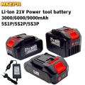 21V electric tool battery rechargeable 3.0/6.0/9.0Ah/for electric screwdriver and drill lithium-ion batteries. 