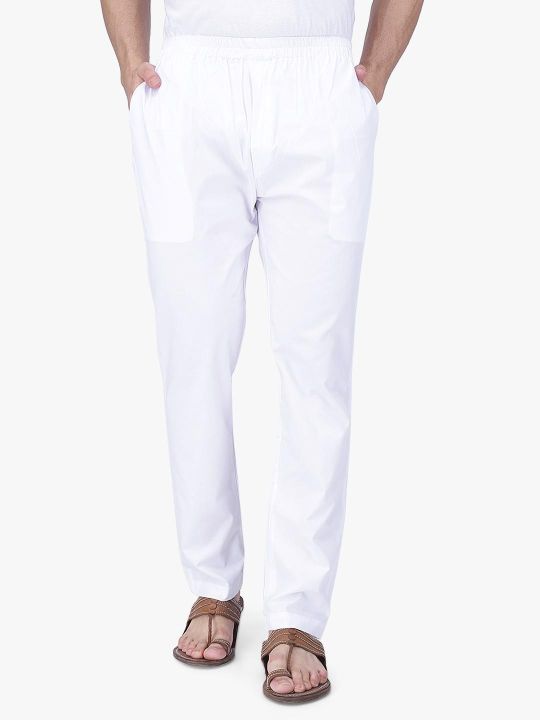 Stylish%20White%20Color%20Narrow%20Pant%20Pajama%20%20For%20Men%20-%20Image%203