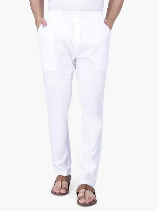 Stylish%20White%20Color%20Narrow%20Pant%20Pajama%20%20For%20Men%20-%20Image%203
