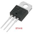 A Class TRIAC BTA16-600B BTA16 16A 600V Thysitor Isolated Bidirectional SCR Transistor THT Package TO-220 Transistors. 