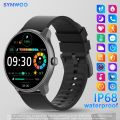 IP68 Waterproof Smart Watch, Full Touch Screen Display With Message, Answer Make Call Smartwatch, Sleep,Body Temperature, Body Monitoring, Sports Pedometer, Information Smart Watch For Android For IOS. 