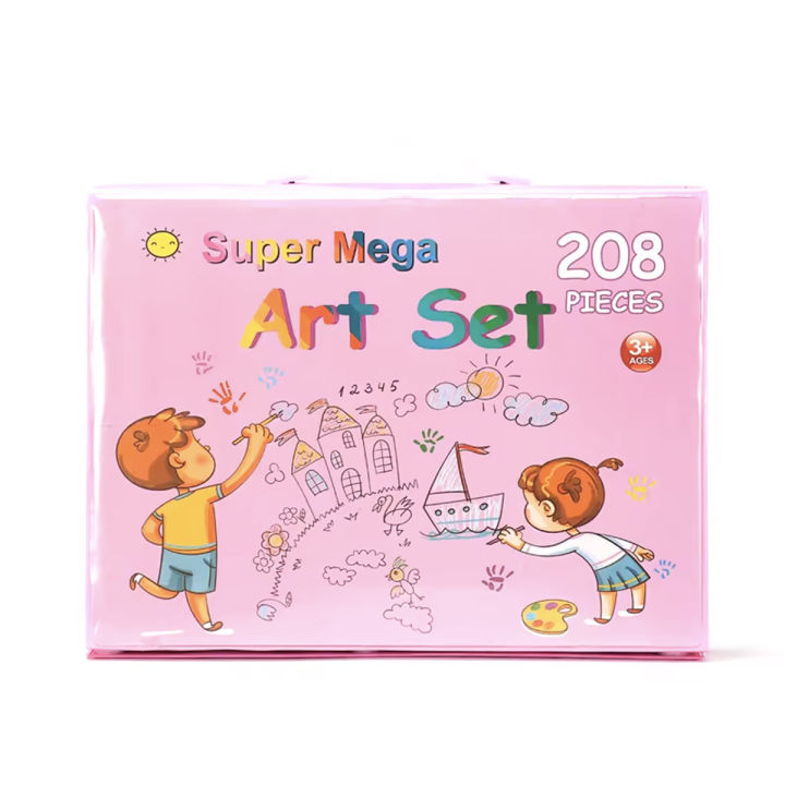 Super%20Mega%20208-Piece%20Kids%20Art%20Set%20with%20Paints,%20Crayons,%20Markers%20-%20High-Quality%20Art%20Supplies%20for%20Drawing%20and%20Painting%20-%20Image%203