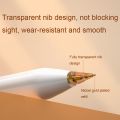 For Apple Pencil 1/2 2pcs Stylus Transparent Replacement Needle Nib, Spec: Round (Purple). 