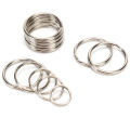 Key Chain 100pcs/lot Key Rings DIY Metal Key Holder Split Rings Hoop Metal Loop Keychain. 
