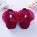 Toddler Baby Girl Boy Big Bows Elastic Band Newborn Walking Shoes Baby Girl Shoes Princess Shoes Girls Bowknot Newborn Flats.