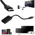 USB-C Type C to HDMI Adapter USB 3.1 Cable For MHL Android Phone Tablet Black.