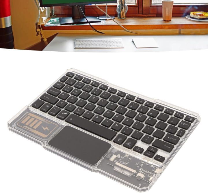 Bluetooth%20Keyboard%20Transparent,%20Multi%20Device%20Ultra%20Thin%20Portable%20Wireless%20Keyboard%20for%20Smartphone%20Tablet%20Laptop,%20Backlit%20Mini%20Rechargeable%20Keyboard%20for%20IOS%20Android%20Windows%20(Black)%20-%20Image%205