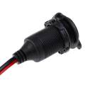 12/24V 5A DC female car lighter socket plug connector adapter.