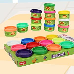 Fundough - Fun Pack , Shaping and Sculpting , 3years + , Multi-Colour