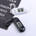 Unisex Student Electronic Clock Keychain Mini Electronic Student Oval Watch Digital Table Time Display Clock Hanging Keychain. 