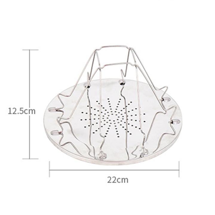 Outdoor Camping Toaster 4-slice Multifunctional Portable Foldable Stainless Steel Oven Grill For Picnics