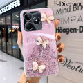 New Phone Case For Realme Note 50 4G Cover Sparkling Star Moon Soft Silicone Transparent Butterfly Pattern Anti Drop For Realme Note50 4G Case.