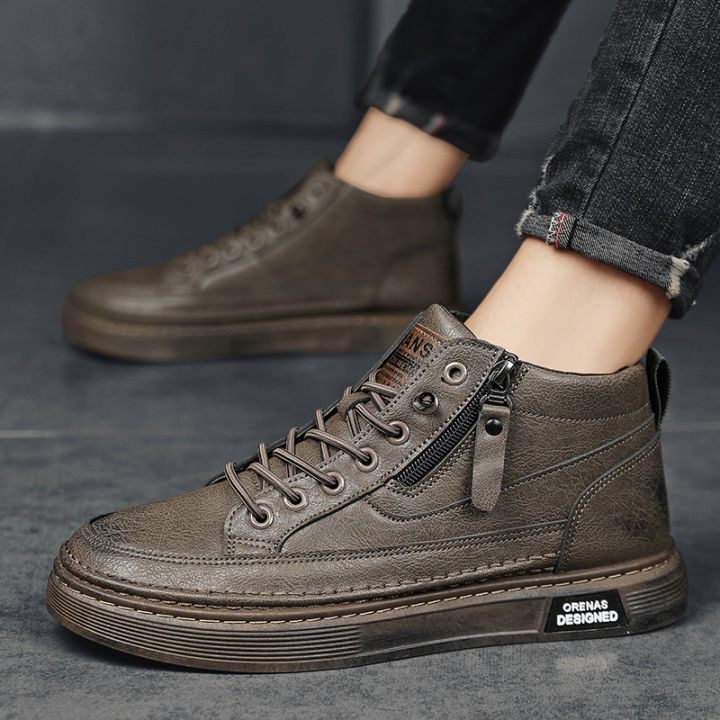 Men's%20Sneakers%20Autumn%20and%20Winter%20Breathable%20Sports%20Casual%20High-Top%20Leather%20Shoes%20Men's%20Work%20Black%20Motorcycle%20Joker%20Martin%20Boots%20-%20Image%207