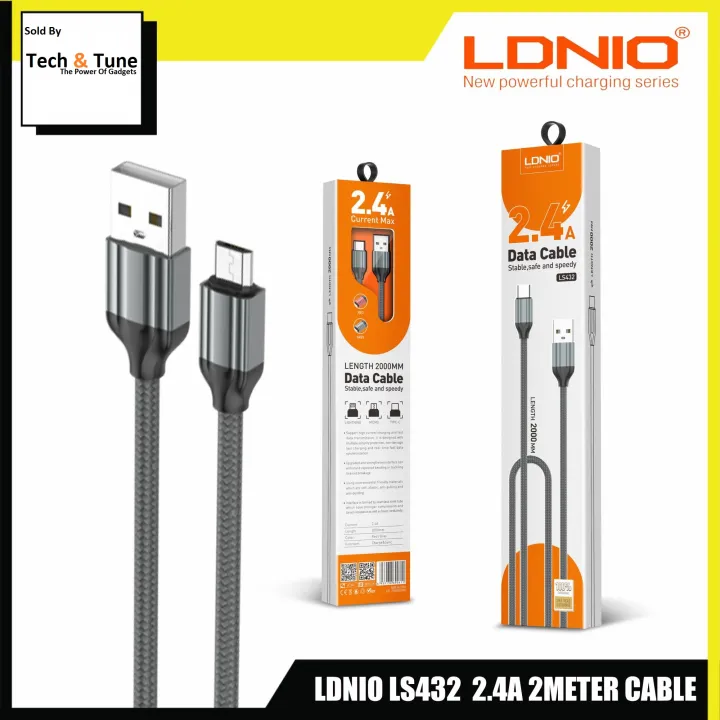 LDNIO%20LS-432%20Micro%20USB%202%20Meter%20USB%20Cable%20Fast%20Charging%20Nylon%20Braided%20USB%20Cable%20For%20Smartphone%20-%20Image%205
