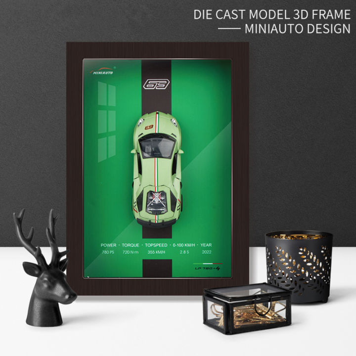 %E3%80%90Seasonal%20Sale%E3%80%91%201:32%20Photo%20Frame%20Version%20Alloy%20Metal%20Sports%20Car%20Model%203D%20Racing%20Car%20Hanging%20Painting%20Collection%20Kids%20Gifts%20Decoration%20MuXiaRe%20-%20Image%202