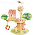 【Serendipity party】DIY Puzzle Jigsaw Baby toy Early learning Castle Construction pattern gift Board.