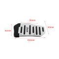 3Pcs Red Car Foot Treadle Cover Pad Car Pedal Cover Set Auto Vehicle Non-slip Pedal Car-styling Manual Transmission Aluminium Alloy. 