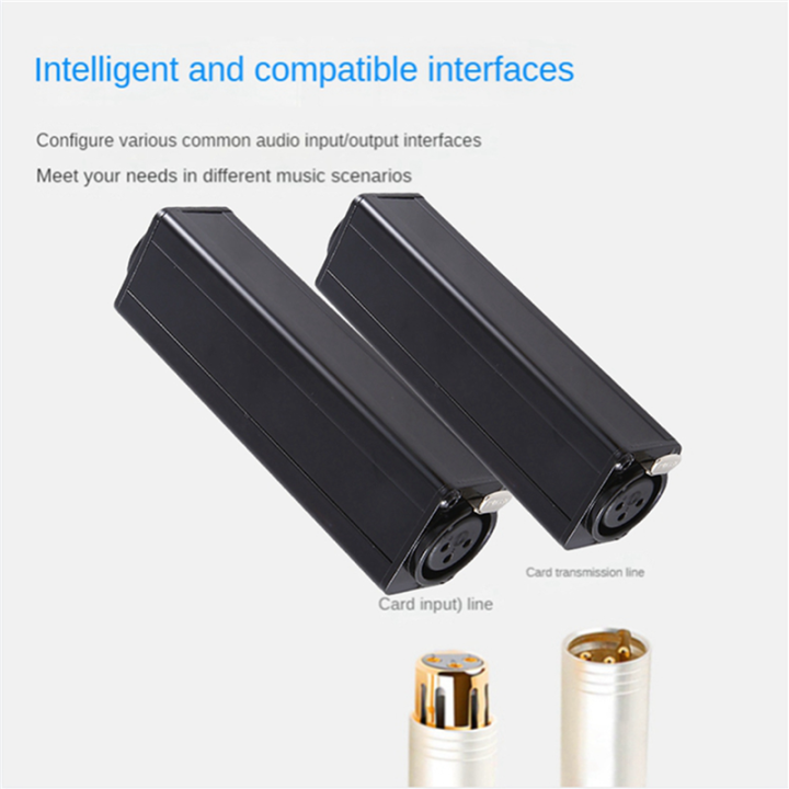 1%20PCS%20-D2%20Professional%20XLR%20Audio%20Current%20Sound%20Isolator%20to%20Eliminate%20Common%20Ground%20Interference%20Black%20-%20Image%207