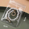 Transparent Zipper Lock Plastic Pouch Bag 6x8cm | Small Jewelry Storage Bag | Resealable Mini Zip Bag. 